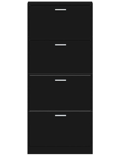 Încărcați imaginea în vizualizatorul Galerie, Pantofar, negru, 59x17x150 cm, lemn compozit - Lando
