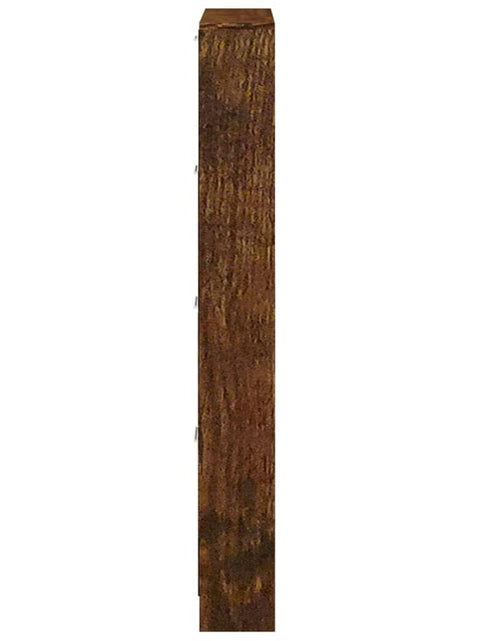 Încărcați imaginea în vizualizatorul Galerie, Pantofar, stejar fumuriu, 59x17x150 cm, lemn compozit - Lando
