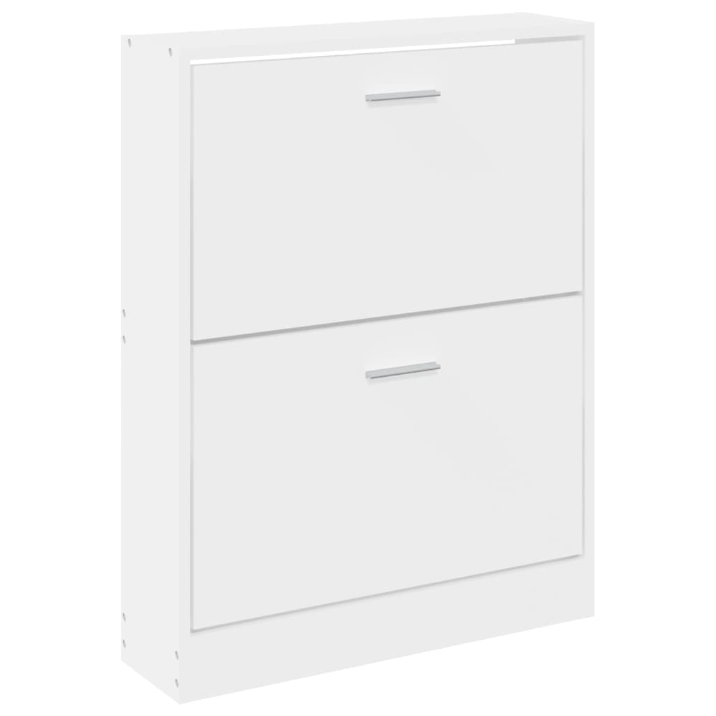 Pantofar, alb, 59x17x81 cm, lemn prelucrat - Lando