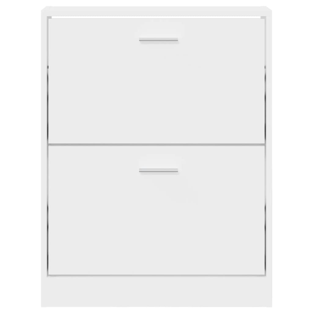 Pantofar, alb, 59x17x81 cm, lemn prelucrat - Lando