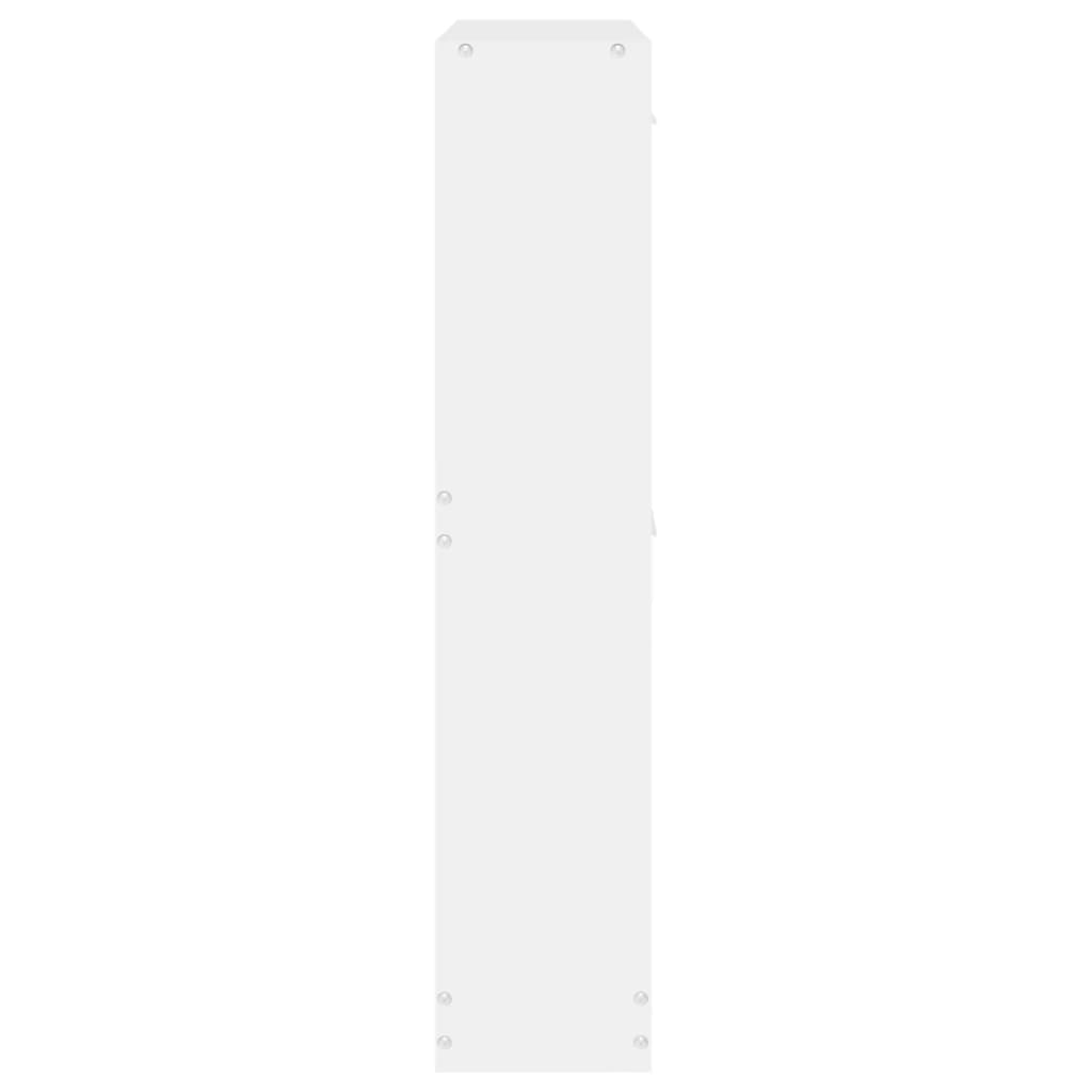 Pantofar, alb, 59x17x81 cm, lemn prelucrat - Lando