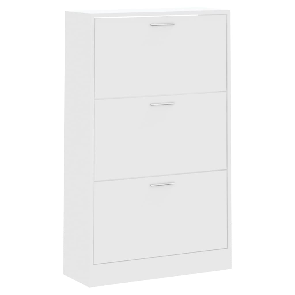 Pantofar, alb, 63x24x103 cm, lemn compozit - Lando