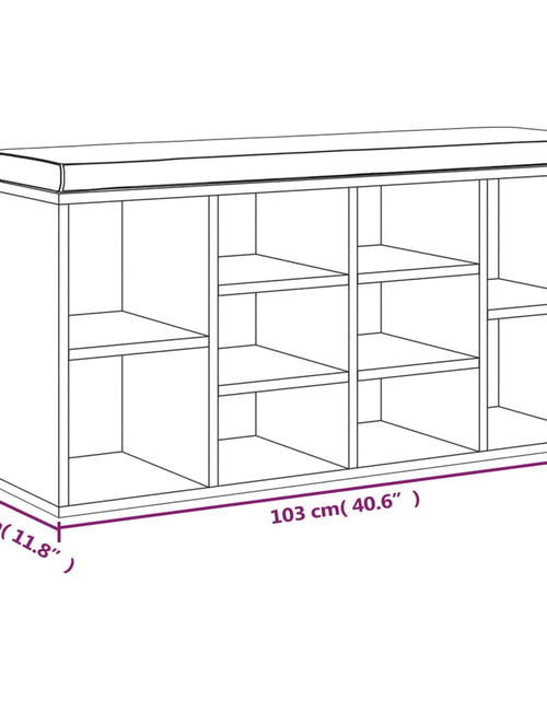 Загрузите изображение в средство просмотра галереи, Bancheta pantofar, alb extralucios, 103x30x48 cm, lemn compozit - Lando
