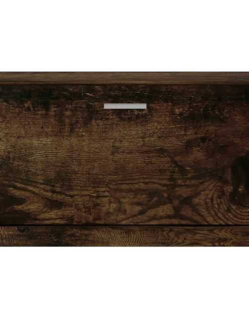Загрузите изображение в средство просмотра галереи, Bancă pentru pantofi stejar fumuriu 80x24x45 cm lemn prelucrat - Lando
