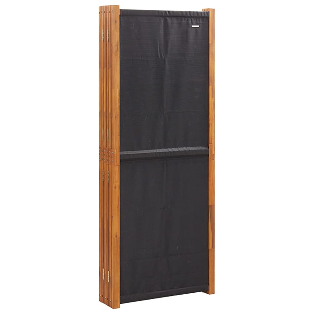 Paravan de cameră cu 6 panouri, negru, 420x180 cm - Lando