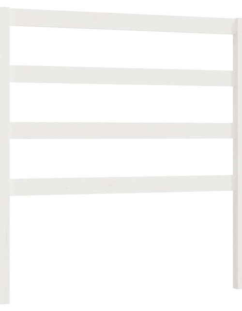 Загрузите изображение в средство просмотра галереи, Tăblie de pat, alb, 81x4x100 cm, lemn masiv de pin - Lando
