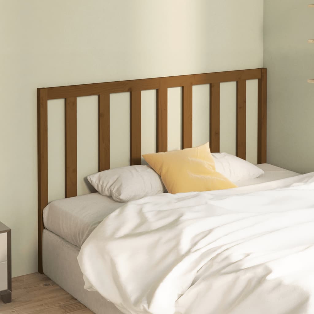Tăblie de pat, maro miere, 166x4x100 cm, lemn masiv de pin - Lando