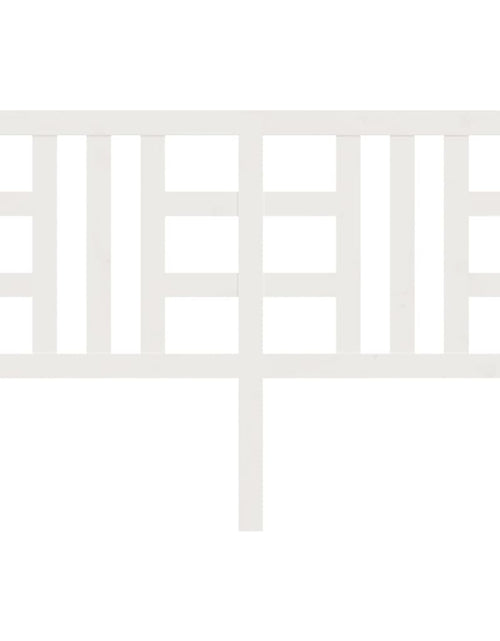 Încărcați imaginea în vizualizatorul Galerie, Tăblie de pat, alb, 126x4x100 cm, lemn masiv de pin - Lando

