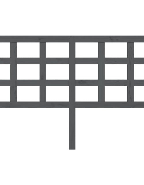 Загрузите изображение в средство просмотра галереи, Tăblie de pat, gri, 156x4x100 cm, lemn masiv de pin - Lando
