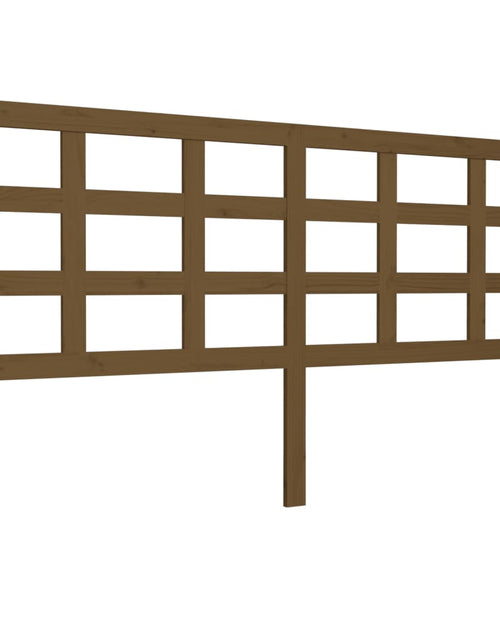 Încărcați imaginea în vizualizatorul Galerie, Tăblie de pat, maro miere, 185,5x4x100 cm, lemn masiv de pin - Lando
