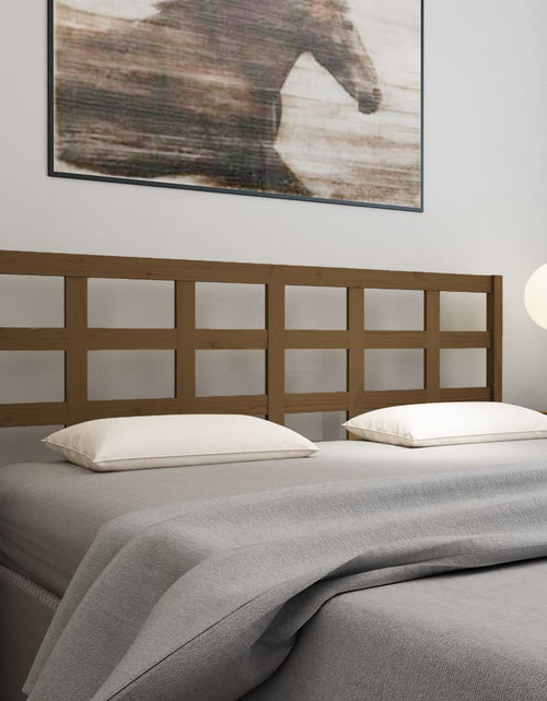 Încărcați imaginea în vizualizatorul Galerie, Tăblie de pat, maro miere, 185,5x4x100 cm, lemn masiv de pin - Lando
