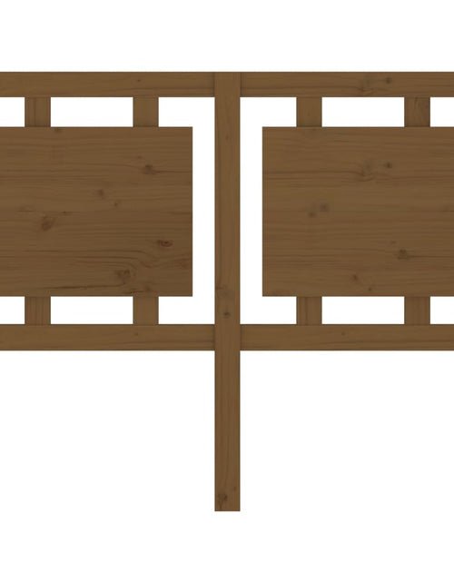 Загрузите изображение в средство просмотра галереи, Tăblie de pat, maro miere, 125,5x4x100 cm, lemn masiv de pin - Lando
