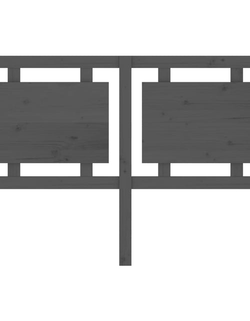 Загрузите изображение в средство просмотра галереи, Tăblie de pat, gri, 145,5x4x100 cm, lemn masiv de pin - Lando

