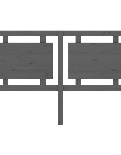 Загрузите изображение в средство просмотра галереи, Tăblie de pat, gri, 155,5x4x100 cm, lemn masiv de pin - Lando
