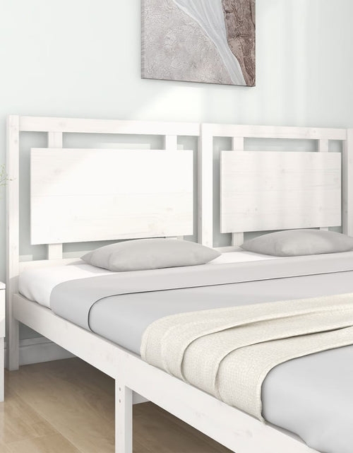 Încărcați imaginea în vizualizatorul Galerie, Tăblie de pat, alb, 185,5x4x100 cm, lemn masiv de pin - Lando
