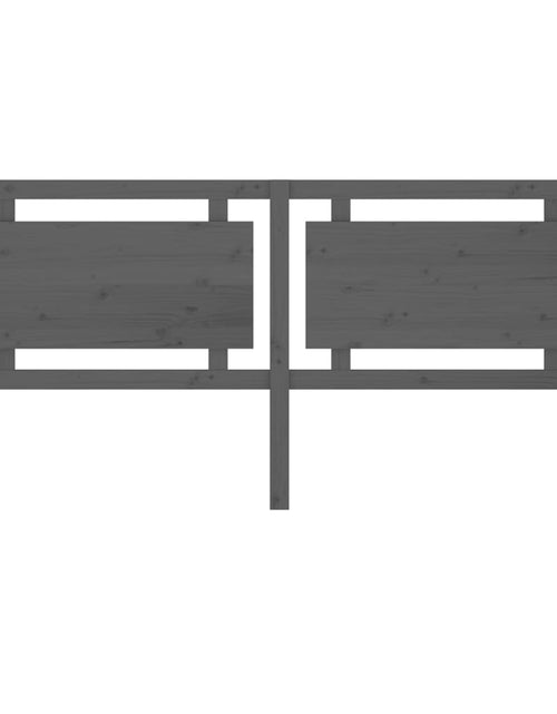 Încărcați imaginea în vizualizatorul Galerie, Tăblie de pat, gri, 205,5x4x100 cm, lemn masiv de pin - Lando
