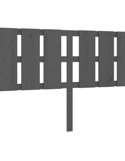 Загрузите изображение в средство просмотра галереи, Tăblie de pat, gri, 185,5x4x100 cm, lemn masiv de pin - Lando
