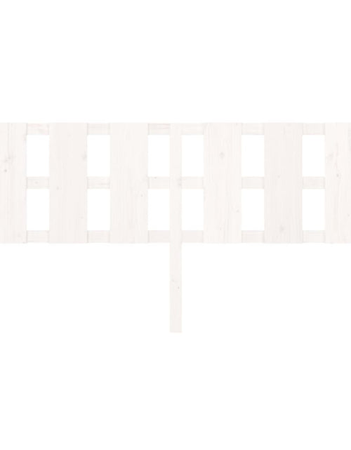 Încărcați imaginea în vizualizatorul Galerie, Tăblie de pat, alb, 205,5x4x100 cm, lemn masiv de pin - Lando
