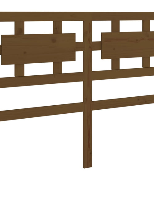 Загрузите изображение в средство просмотра галереи, Tăblie de pat, maro miere, 125,5x4x100 cm, lemn masiv de pin - Lando

