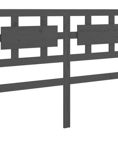 Загрузите изображение в средство просмотра галереи, Tăblie de pat, gri, 165,5x4x100 cm, lemn masiv de pin - Lando
