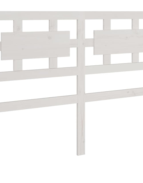 Încărcați imaginea în vizualizatorul Galerie, Tăblie de pat, alb, 205,5x4x100 cm, lemn masiv de pin - Lando
