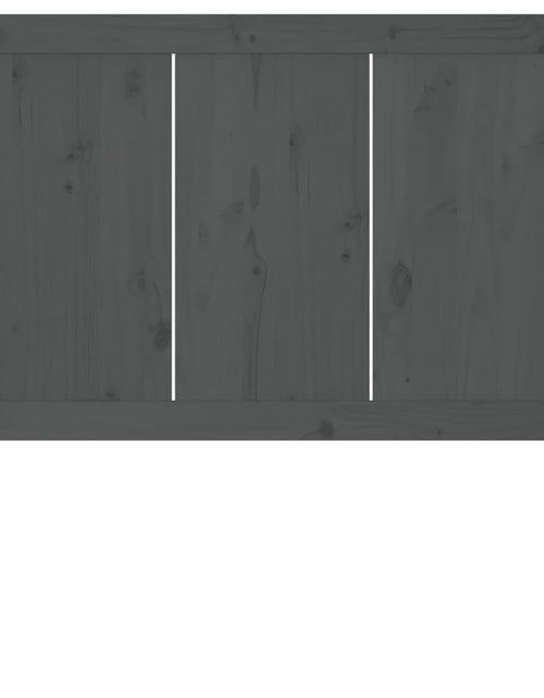 Загрузите изображение в средство просмотра галереи, Tăblie de pat, gri, 95,5x4x100 cm, lemn masiv de pin - Lando
