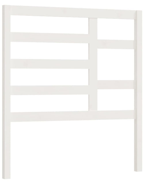 Încărcați imaginea în vizualizatorul Galerie, Tăblie de pat, alb, 81x4x104 cm, lemn masiv de pin - Lando
