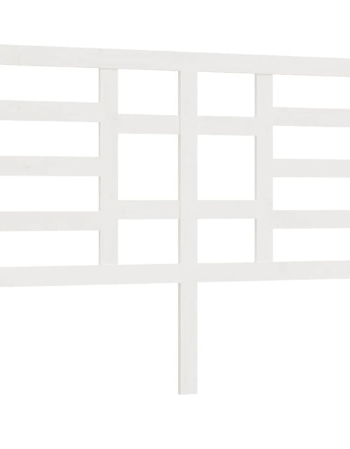 Încărcați imaginea în vizualizatorul Galerie, Tăblie de pat, alb, 126x4x104 cm, lemn masiv de pin - Lando
