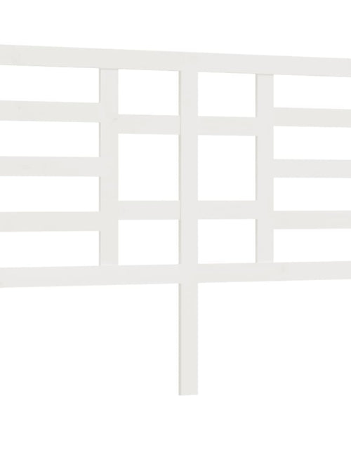 Încărcați imaginea în vizualizatorul Galerie, Tăblie de pat, alb, 146x4x104 cm, lemn masiv de pin - Lando
