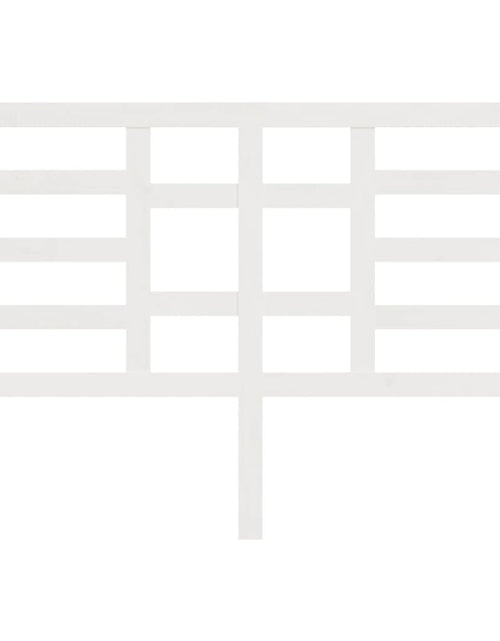 Загрузите изображение в средство просмотра галереи, Tăblie de pat, alb, 146x4x104 cm, lemn masiv de pin - Lando
