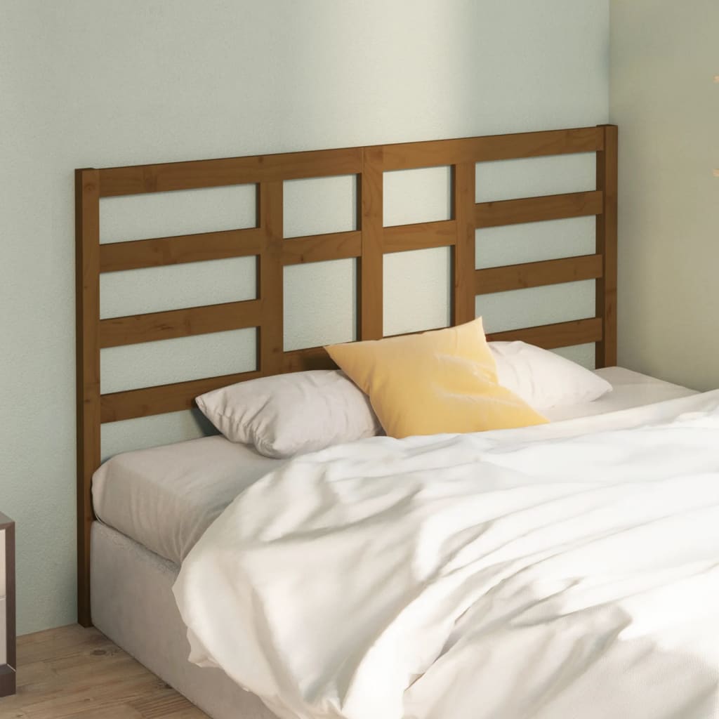 Tăblie de pat, maro miere, 156x4x104 cm, lemn masiv de pin - Lando
