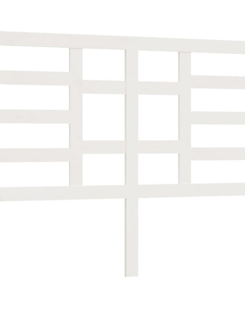 Încărcați imaginea în vizualizatorul Galerie, Tăblie de pat, alb, 166x4x104 cm, lemn masiv de pin - Lando
