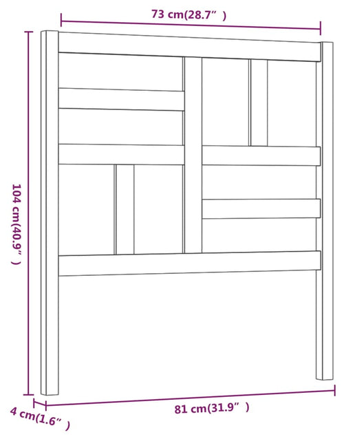 Încărcați imaginea în vizualizatorul Galerie, Tăblie de pat, gri, 81x4x104 cm, lemn masiv de pin - Lando
