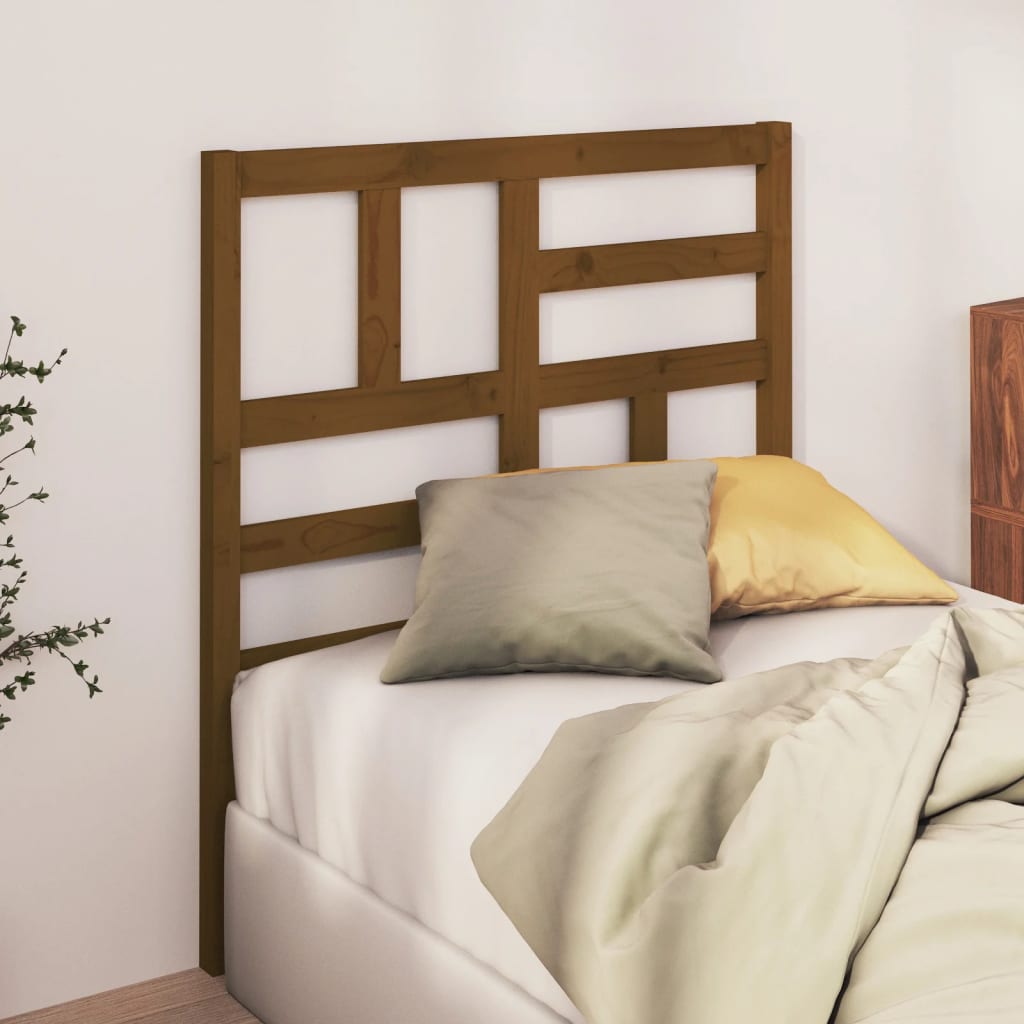 Tăblie de pat, maro miere, 96x4x104 cm, lemn masiv de pin - Lando