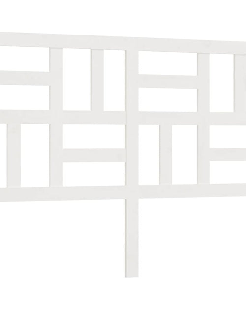 Încărcați imaginea în vizualizatorul Galerie, Tăblie de pat, alb, 141x4x104 cm, lemn masiv de pin - Lando

