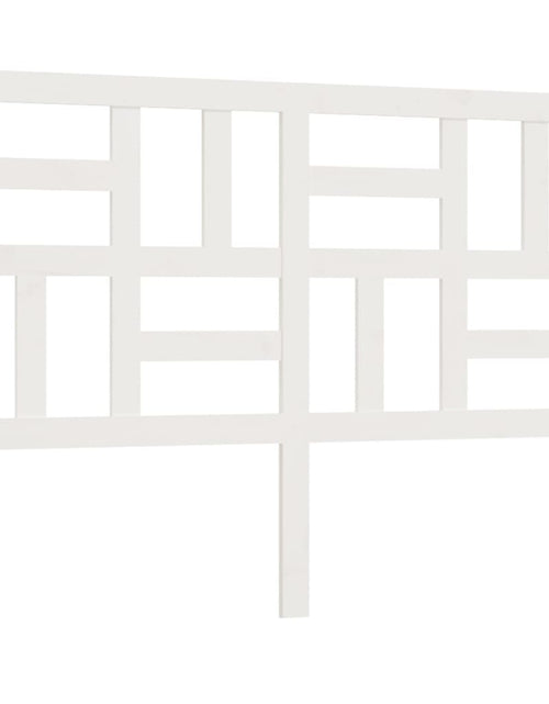 Încărcați imaginea în vizualizatorul Galerie, Tăblie de pat, alb, 156x4x104 cm, lemn masiv de pin - Lando
