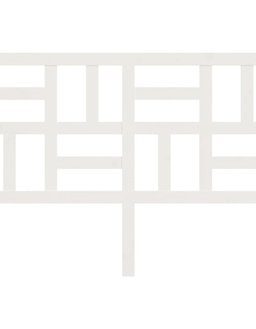 Загрузите изображение в средство просмотра галереи, Tăblie de pat, alb, 156x4x104 cm, lemn masiv de pin - Lando
