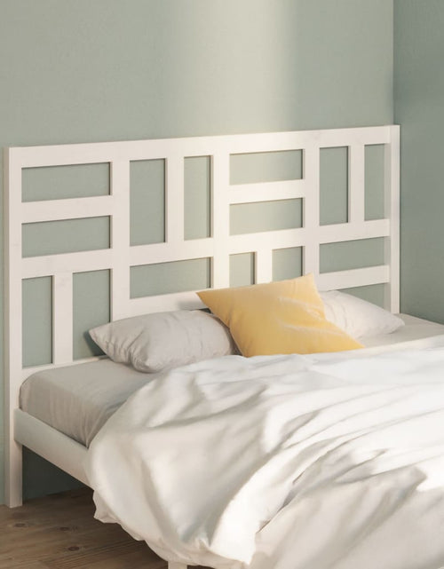 Încărcați imaginea în vizualizatorul Galerie, Tăblie de pat, alb, 166x4x104 cm, lemn masiv de pin - Lando
