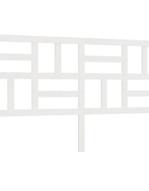 Загрузите изображение в средство просмотра галереи, Tăblie de pat, alb, 206x4x104 cm, lemn masiv de pin - Lando

