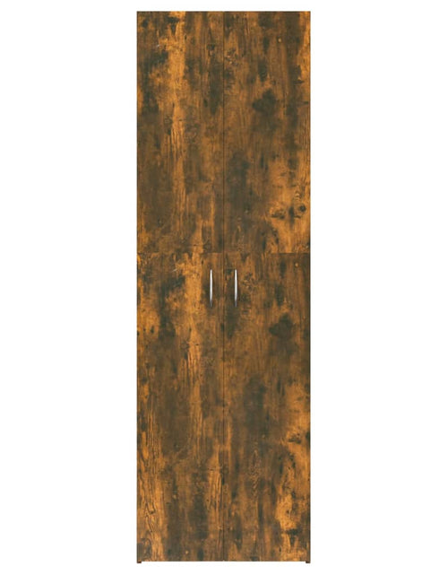 Încărcați imaginea în vizualizatorul Galerie, Dulap de birou stejar fumuriu 60x32x190 cm lemn prelucrat Lando - Lando
