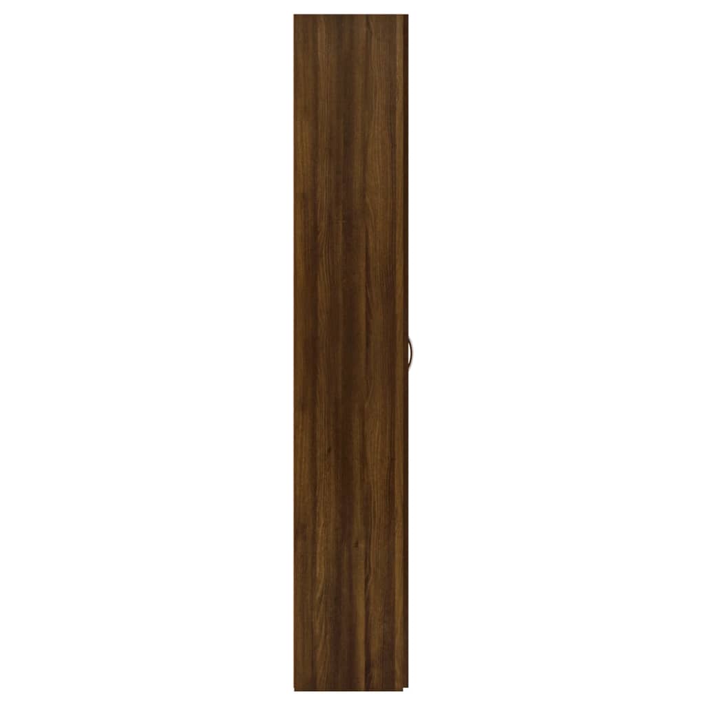 Dulap de birou, stejar maro, 60x32x190 cm, lemn prelucrat Lando - Lando