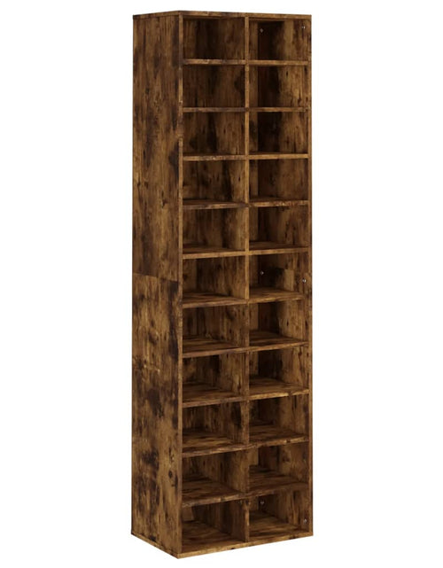 Încărcați imaginea în vizualizatorul Galerie, Pantofar, stejar fumuriu, 54x34x183 cm, lemn prelucrat - Lando
