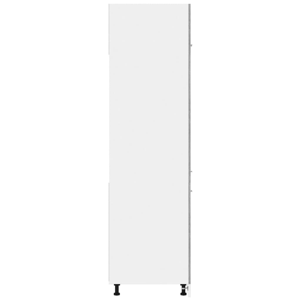Dulap de frigider, gri sonoma, 60x57x207 cm, lemn prelucrat - Lando