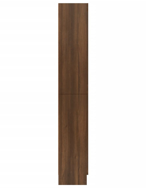 Загрузите изображение в средство просмотра галереи, Dulap vitrină, stejar maro, 82,5x30,5x185,5 cm, lemn prelucrat Lando - Lando
