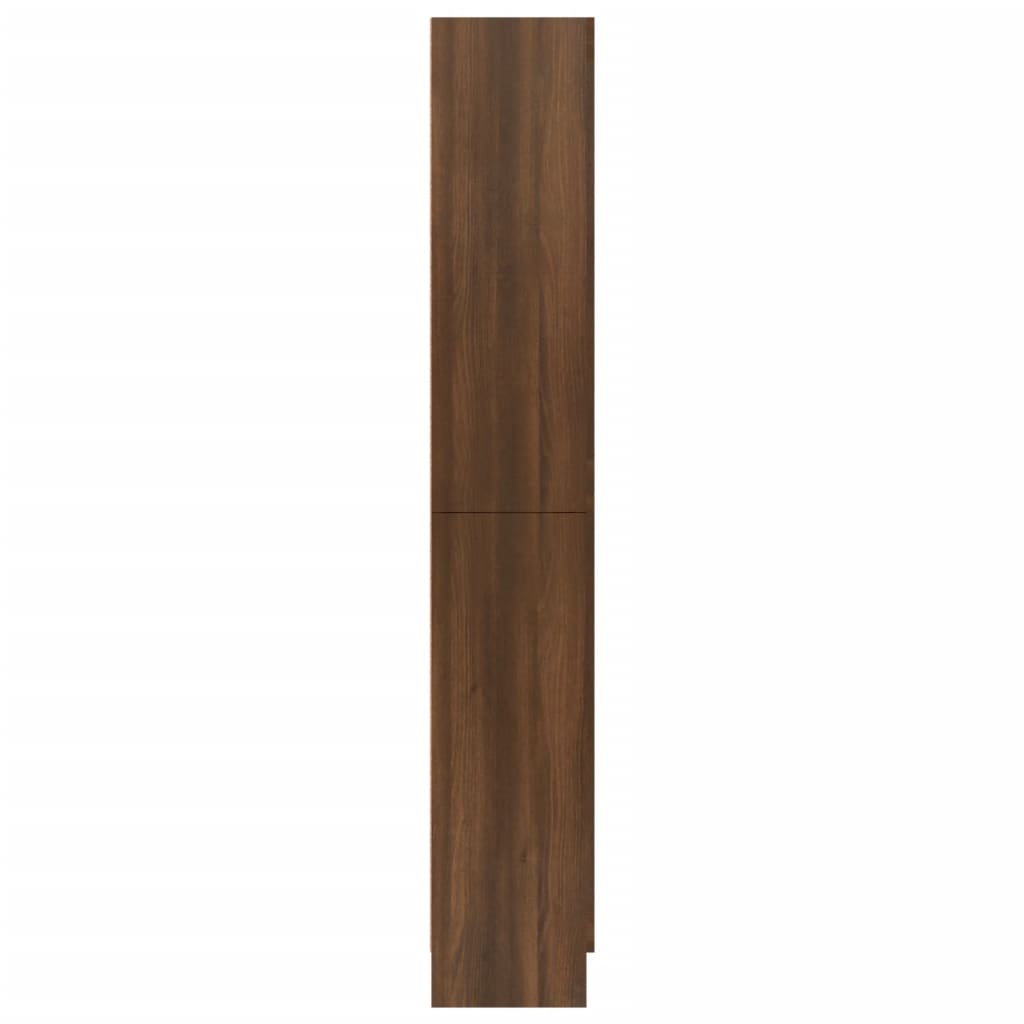 Dulap vitrină, stejar maro, 82,5x30,5x185,5 cm, lemn prelucrat Lando - Lando