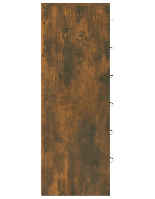 Încărcați imaginea în vizualizatorul Galerie, Servantă cu 6 sertare, stejar fumuriu, 50x34x96 cm, lemn Lando - Lando
