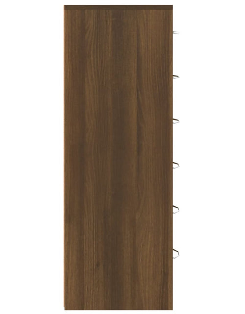Încărcați imaginea în vizualizatorul Galerie, Servantă cu 6 sertare, stejar maro, 50x34x96 cm, lemn Lando - Lando
