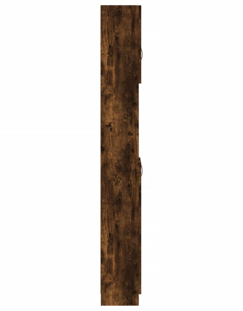 Încărcați imaginea în vizualizatorul Galerie, Dulap de baie, stejar fumuriu, 32x25,5x190 cm, lemn prelucrat - Lando

