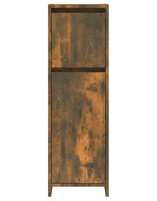 Загрузите изображение в средство просмотра галереи, Dulap de baie, stejar fumuriu, 30x30x95 cm, lemn prelucrat - Lando
