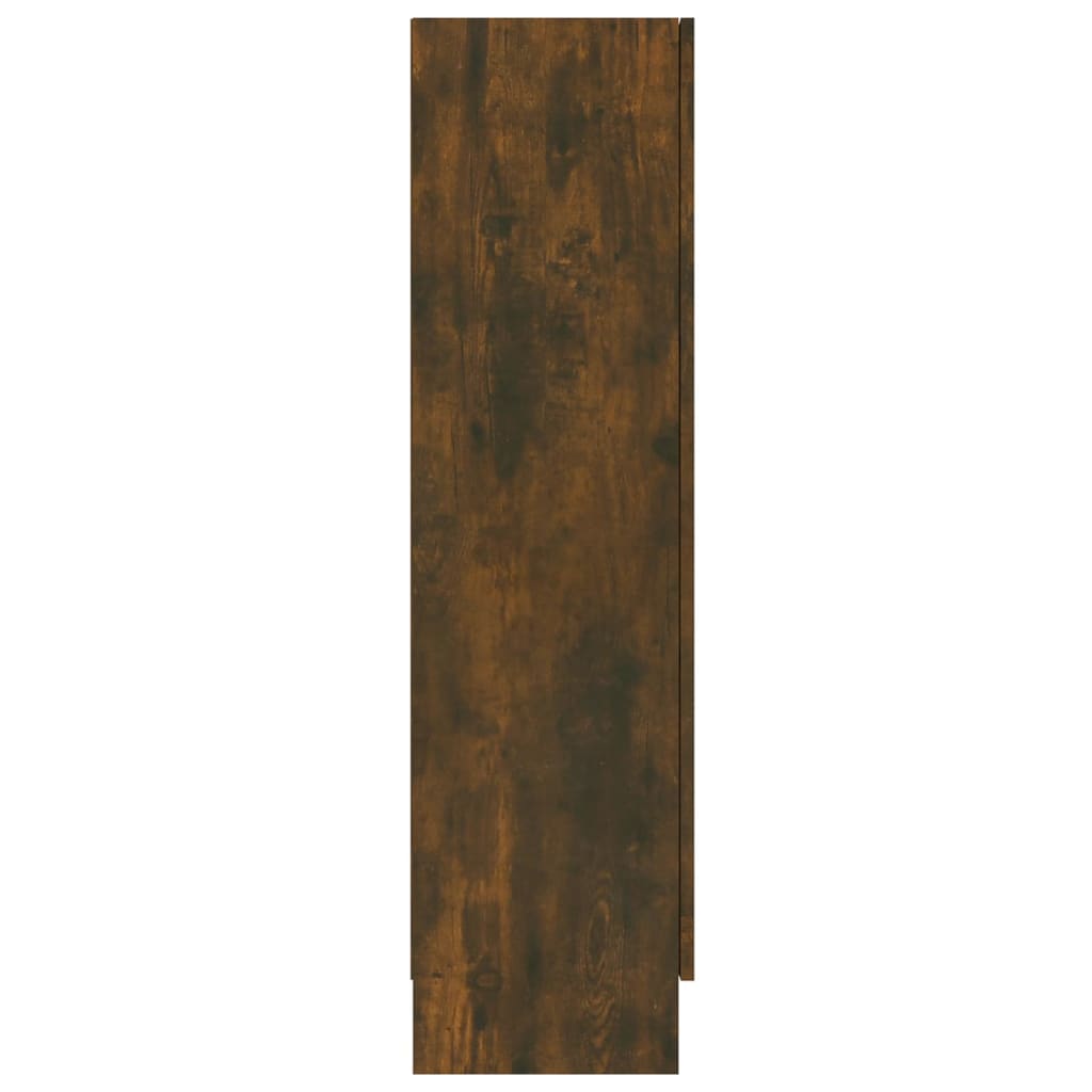 Dulap vitrină, stejar fumuriu, 82,5x30,5x115 cm, lemn prelucrat Lando - Lando